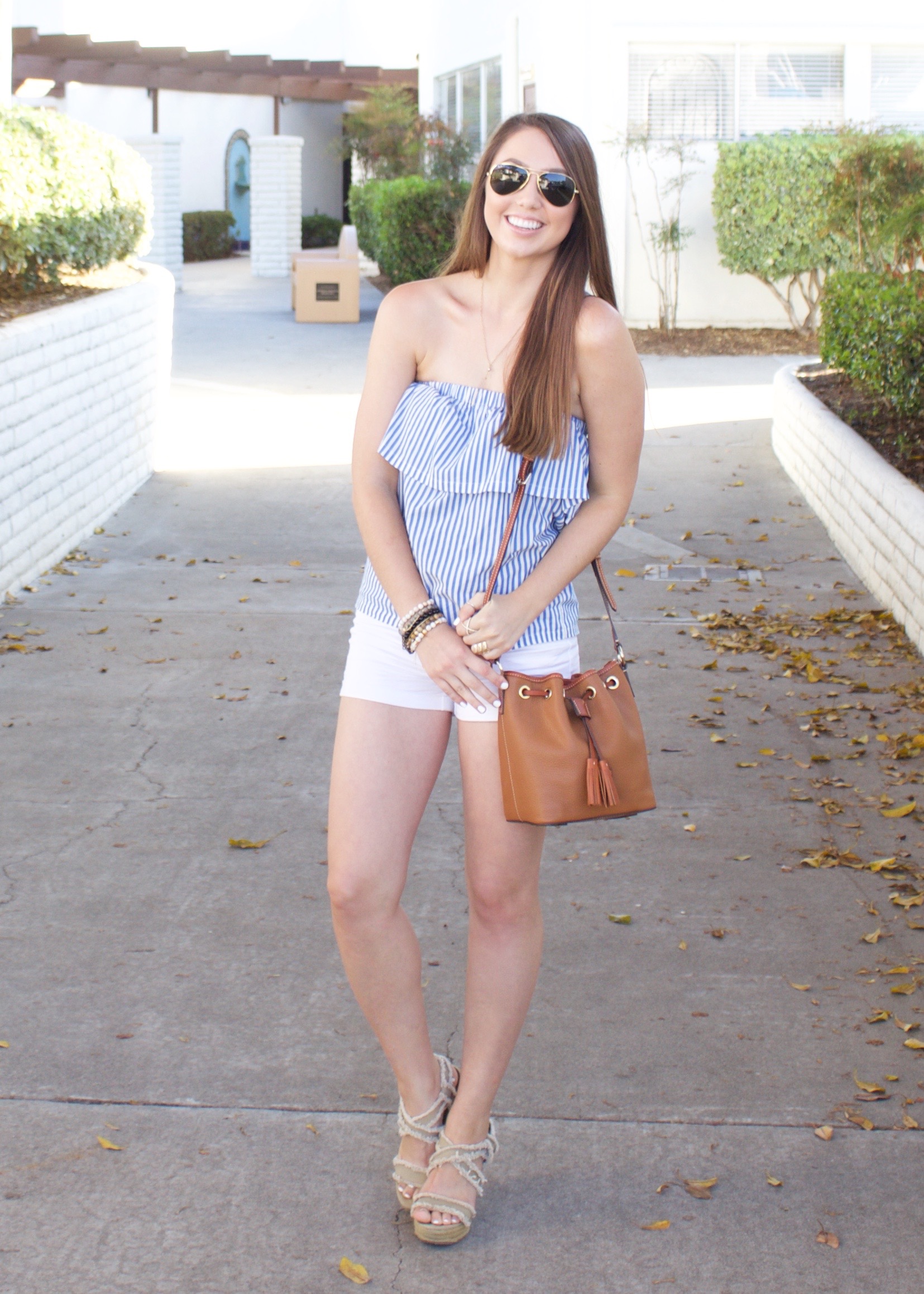 Striped Strapless Top - My Styled Life