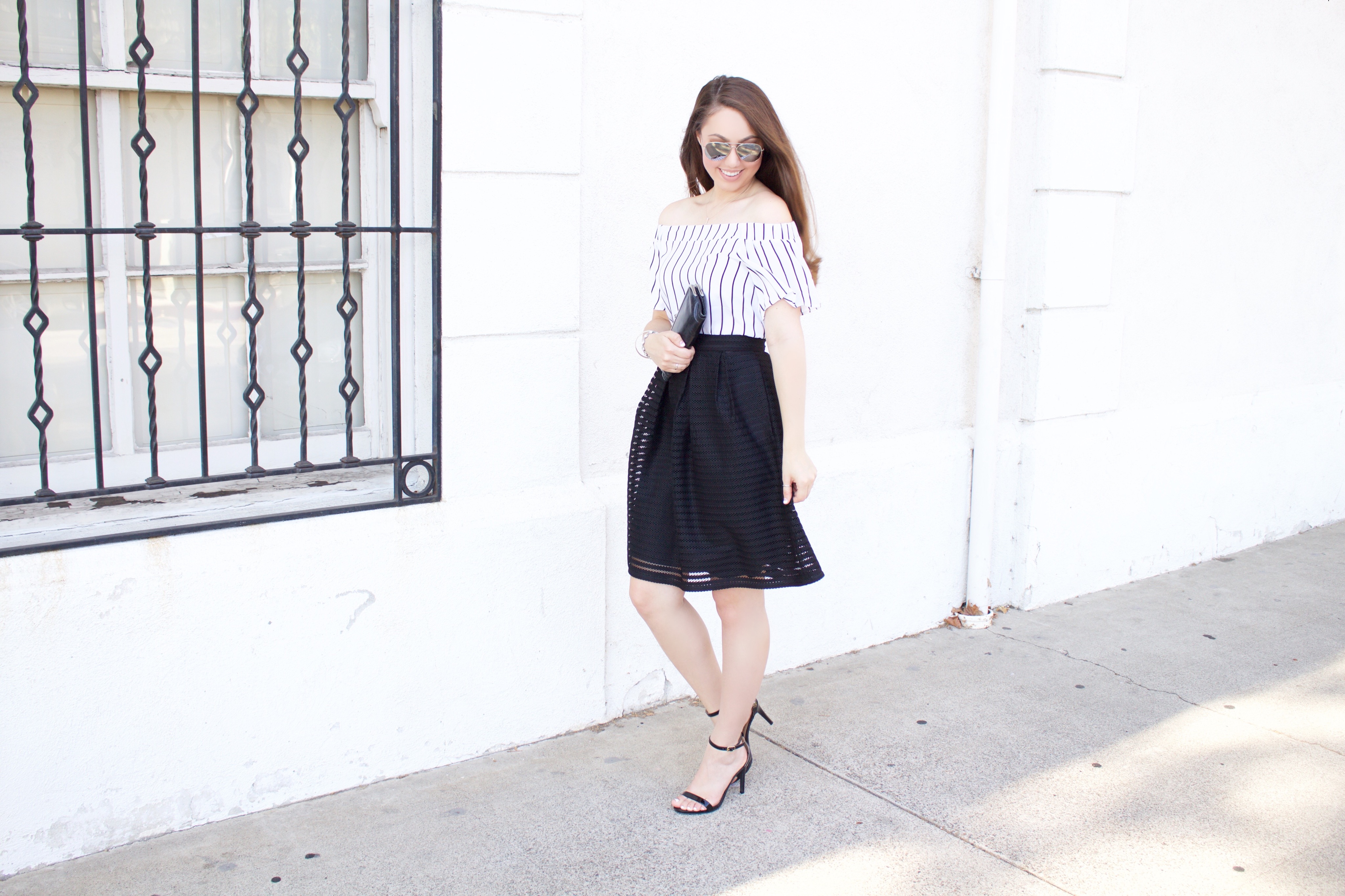 black and white night out outfit - My Styled Life