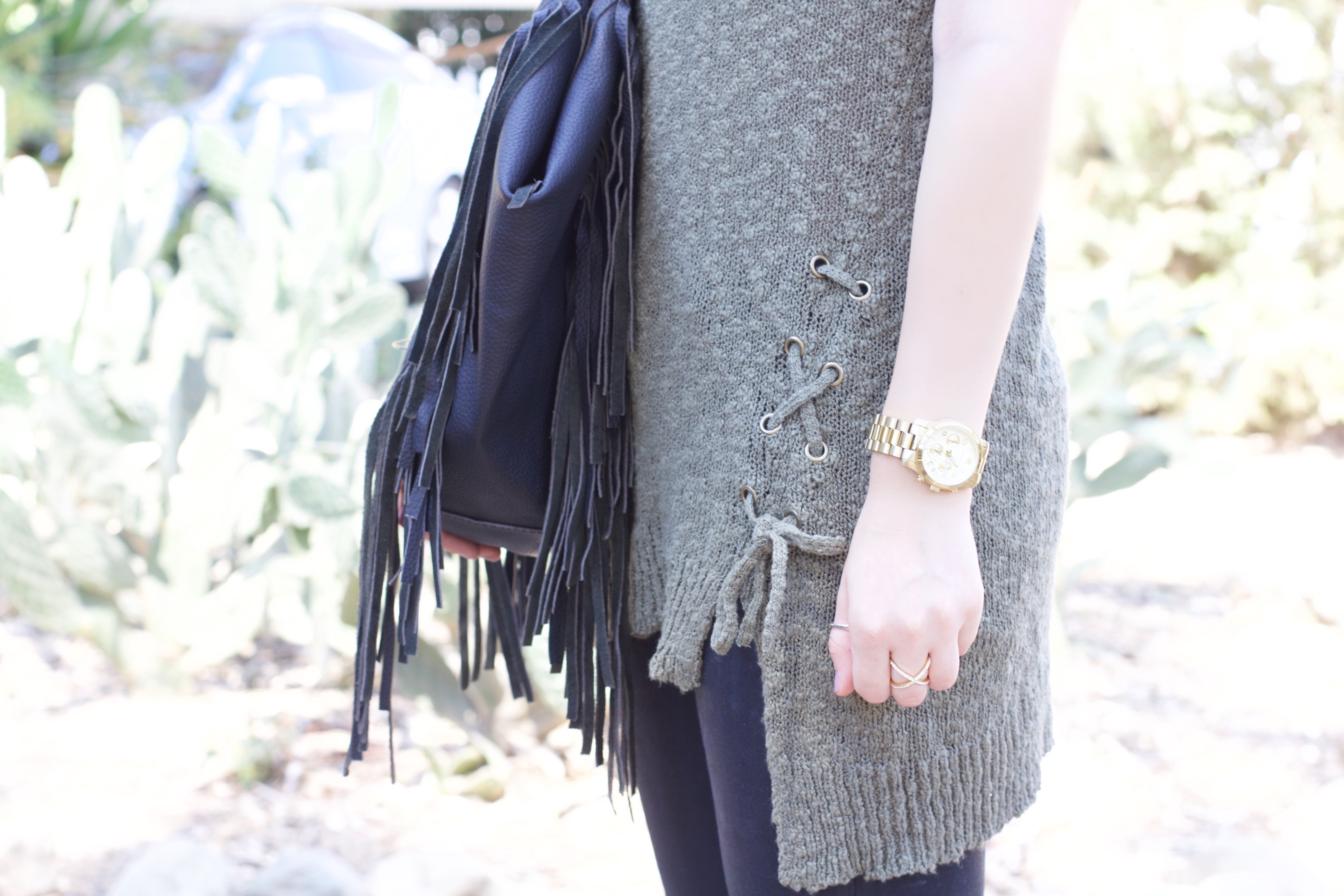Nordstrom green sleeveless sweater - My Styled Life