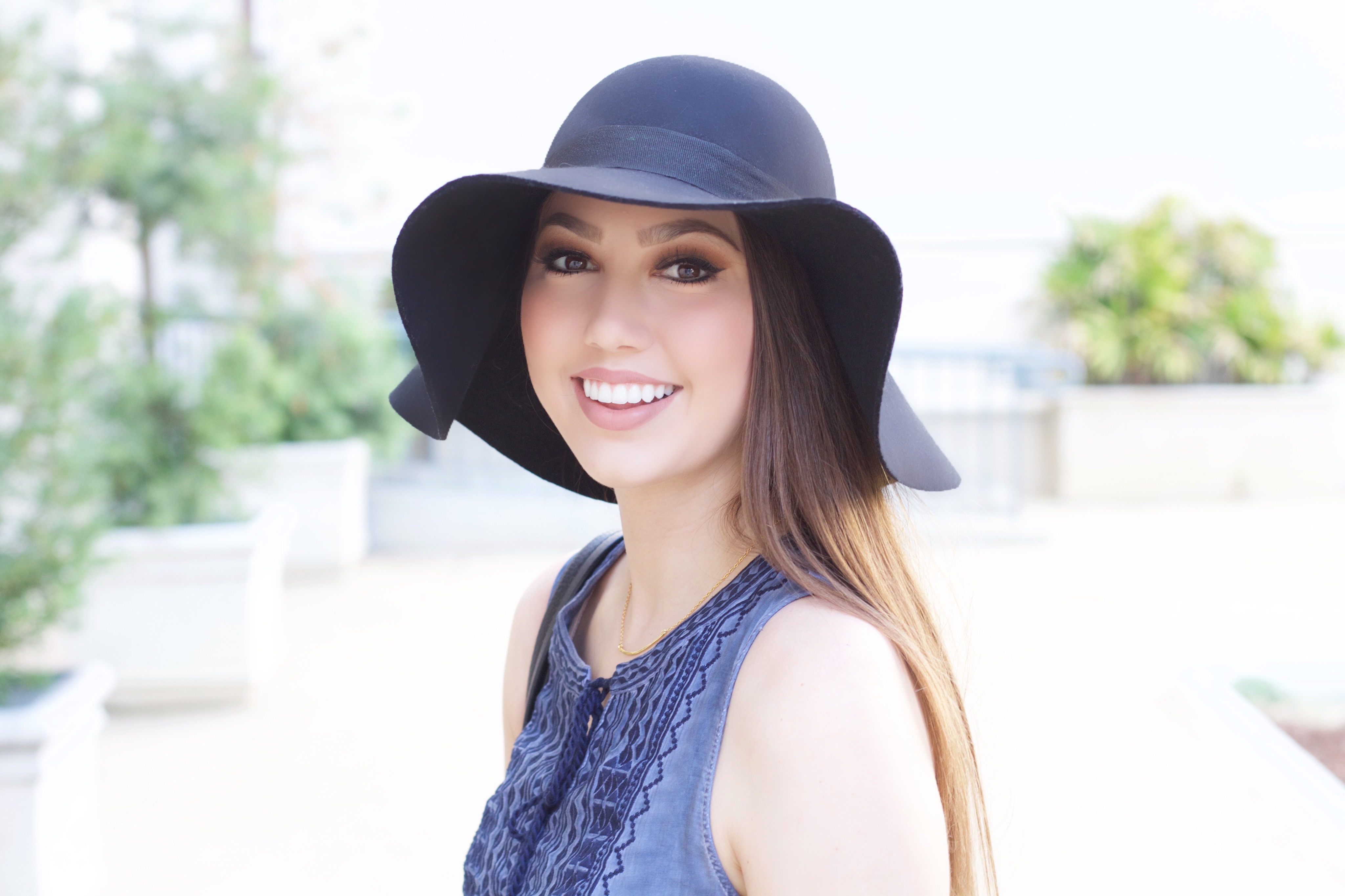 Nordstrom Black Floppy Hat - My Styled Life 