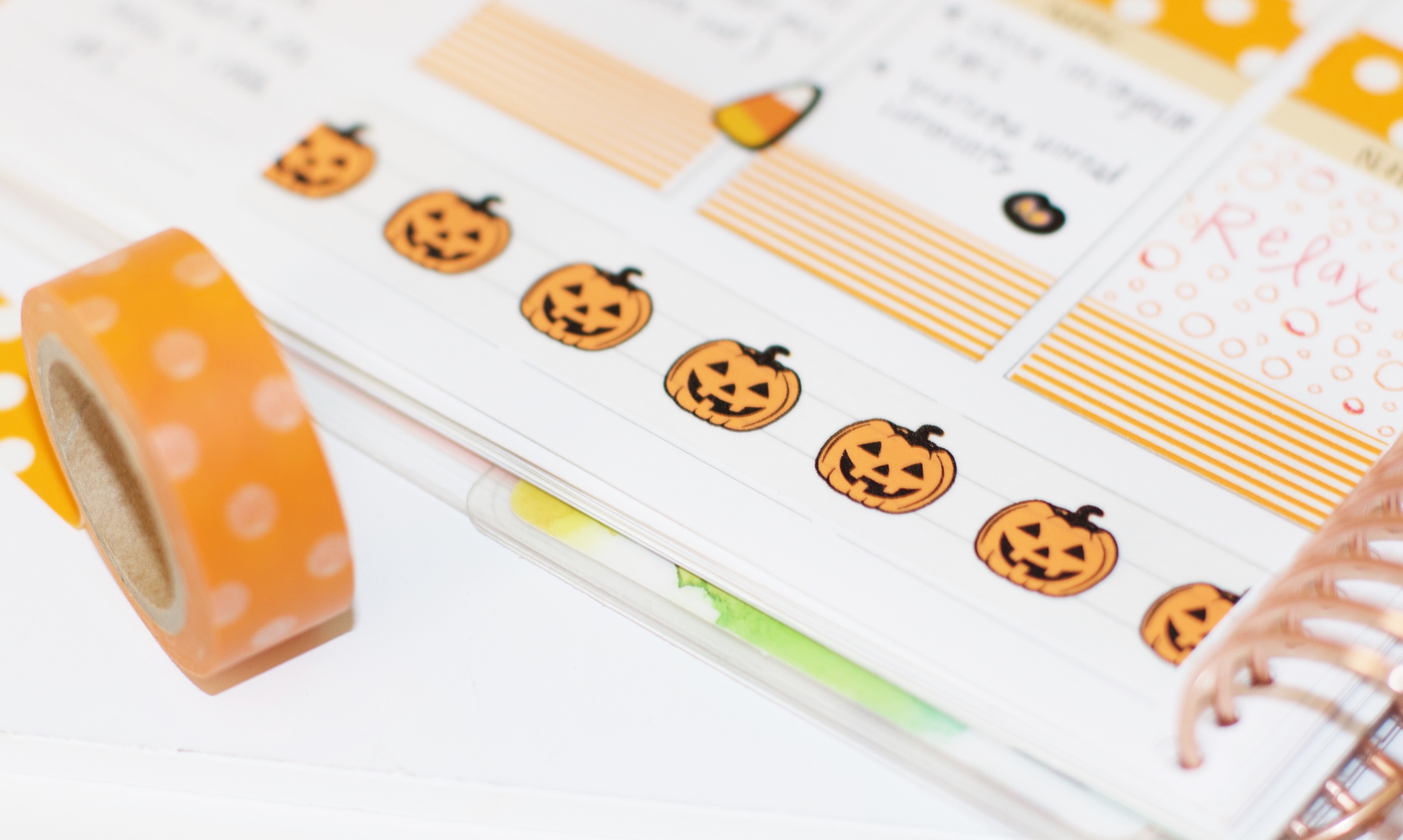 Halloween washi tape 