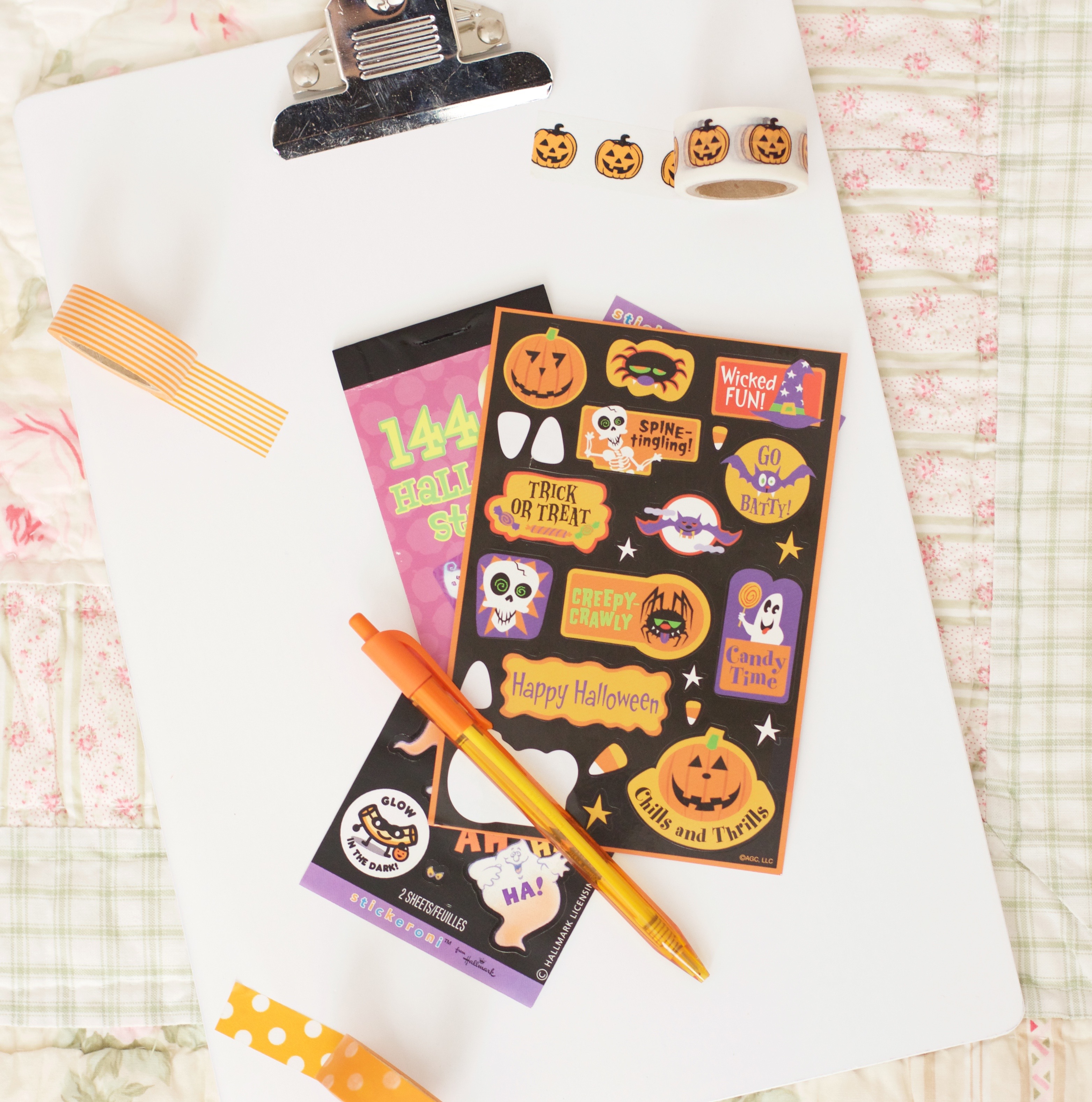 Scrapbooking Embellishment Erin Condren Stickers Halloween Designs