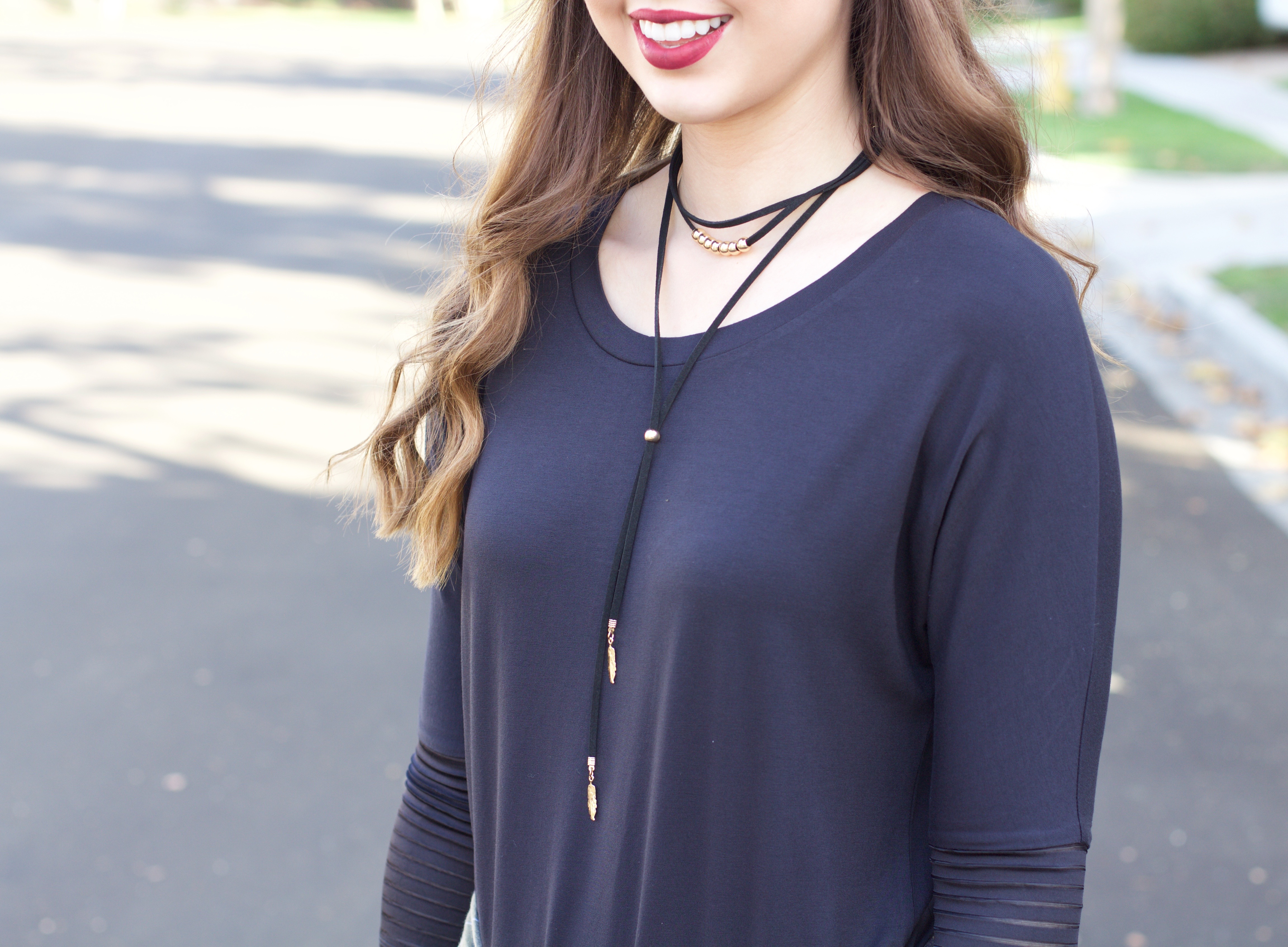 suede choker - My Styled Life