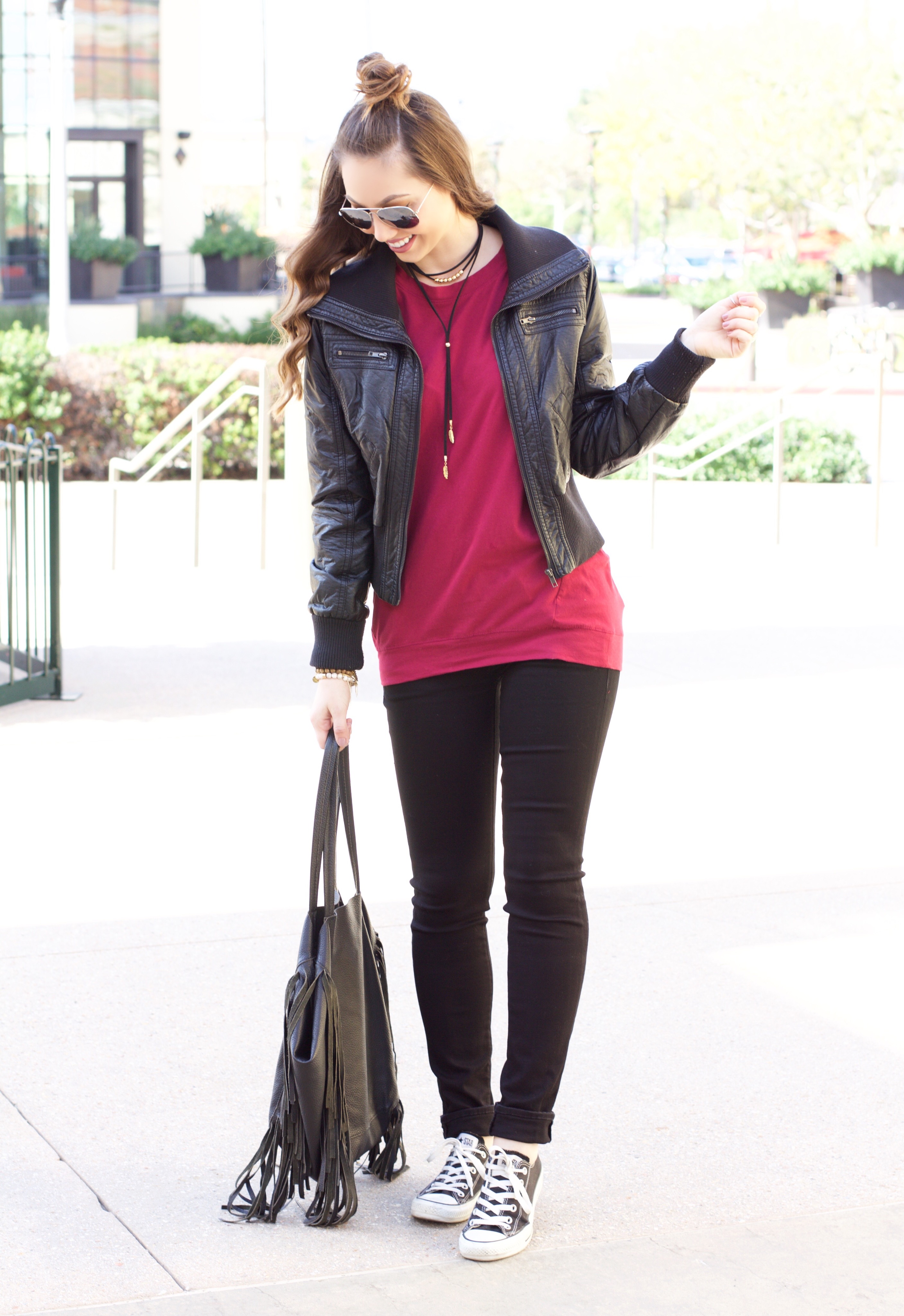 sporty chic outfit 
