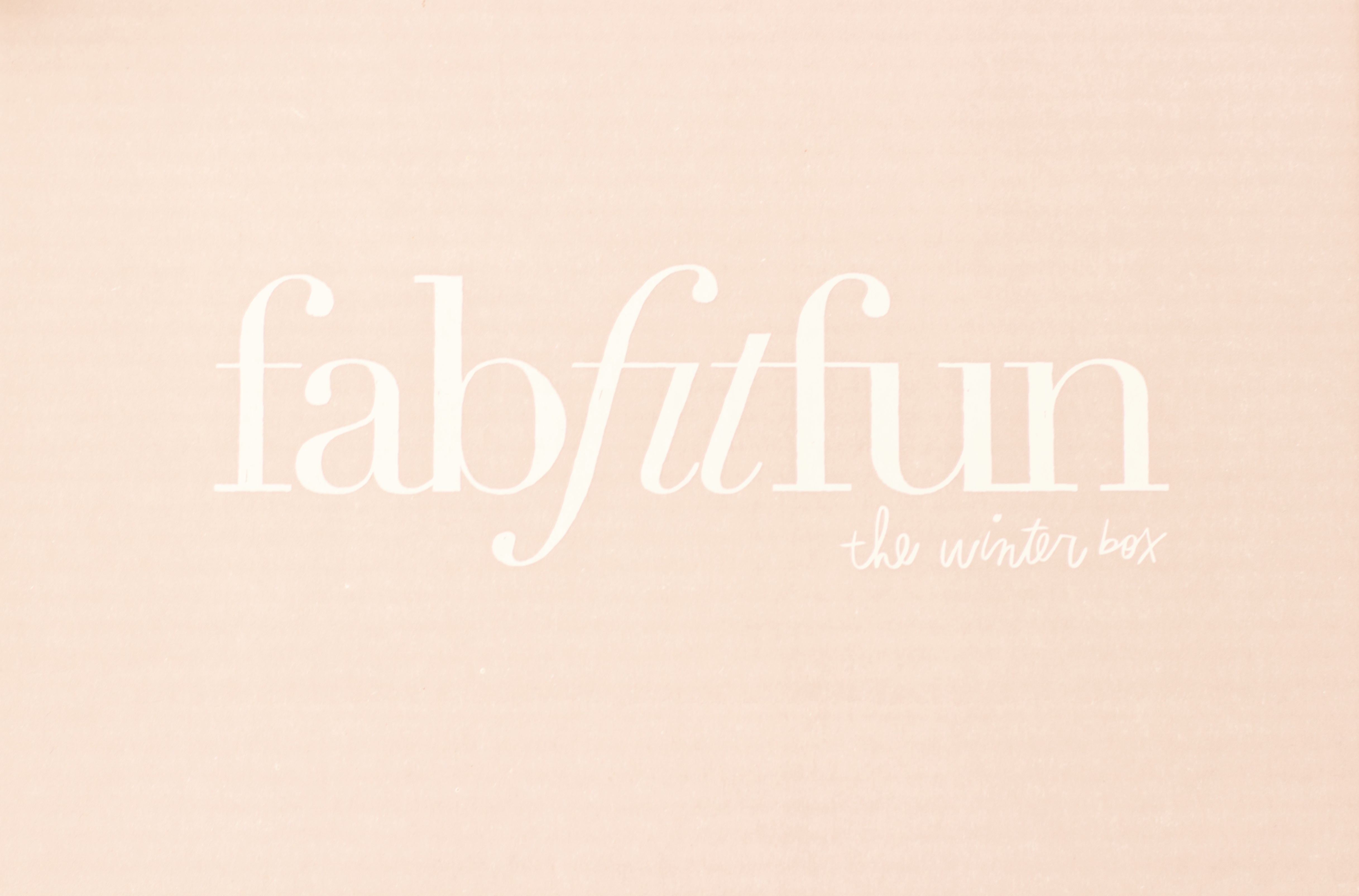 FabFitFun Winter 2016 Box review