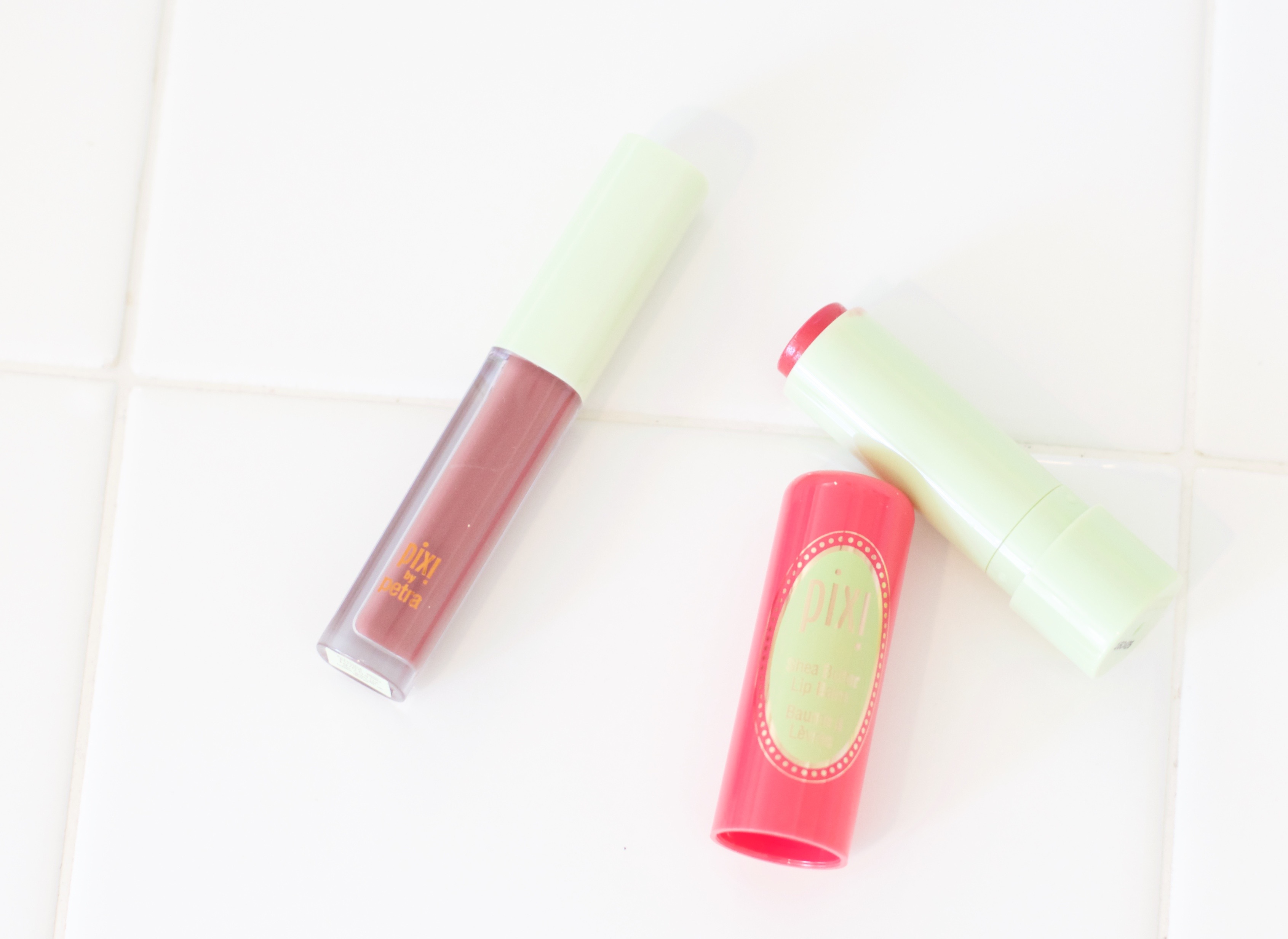 Pixi Liplift max lip gloss and shea butter lip balm review