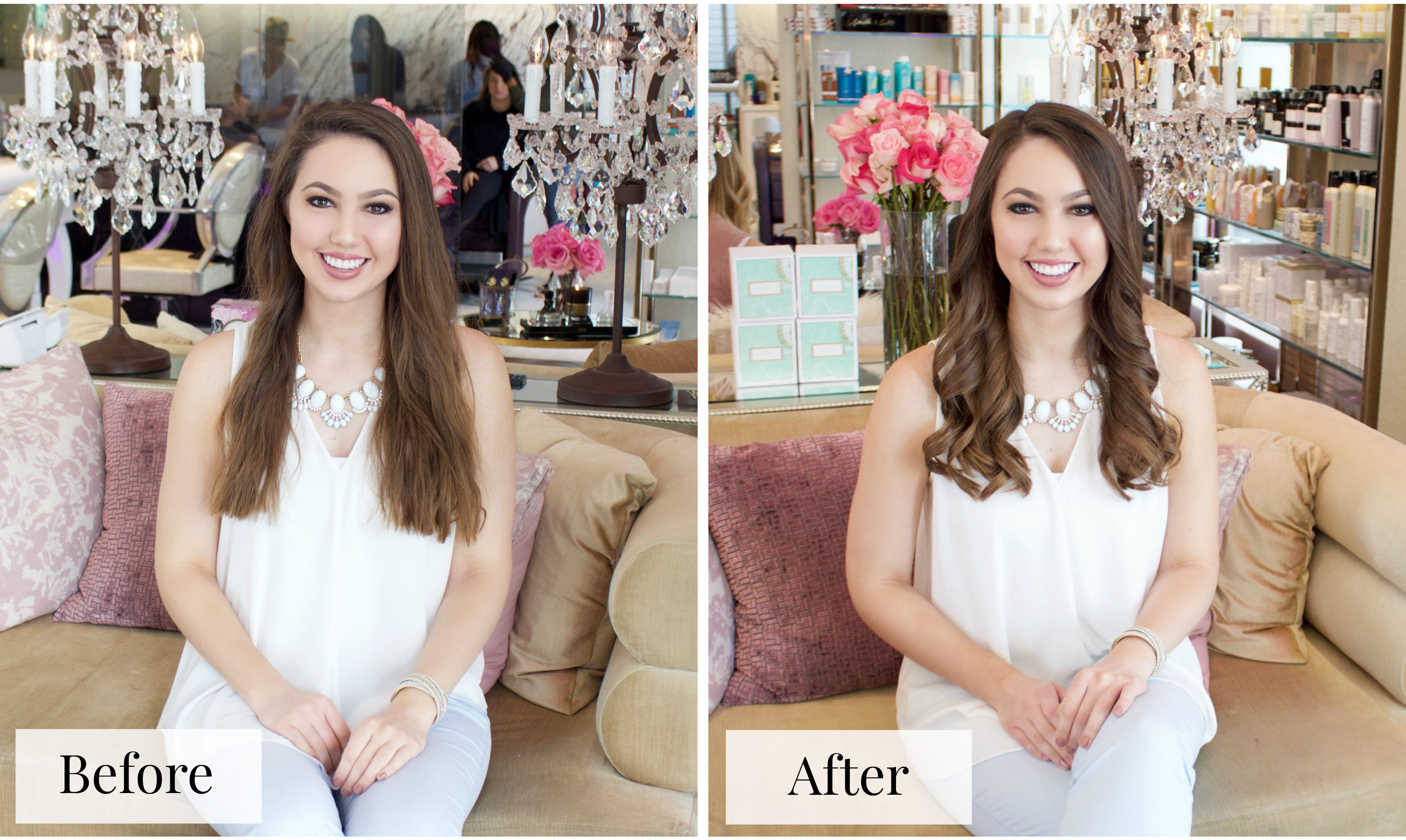 Lavender Salon before and after