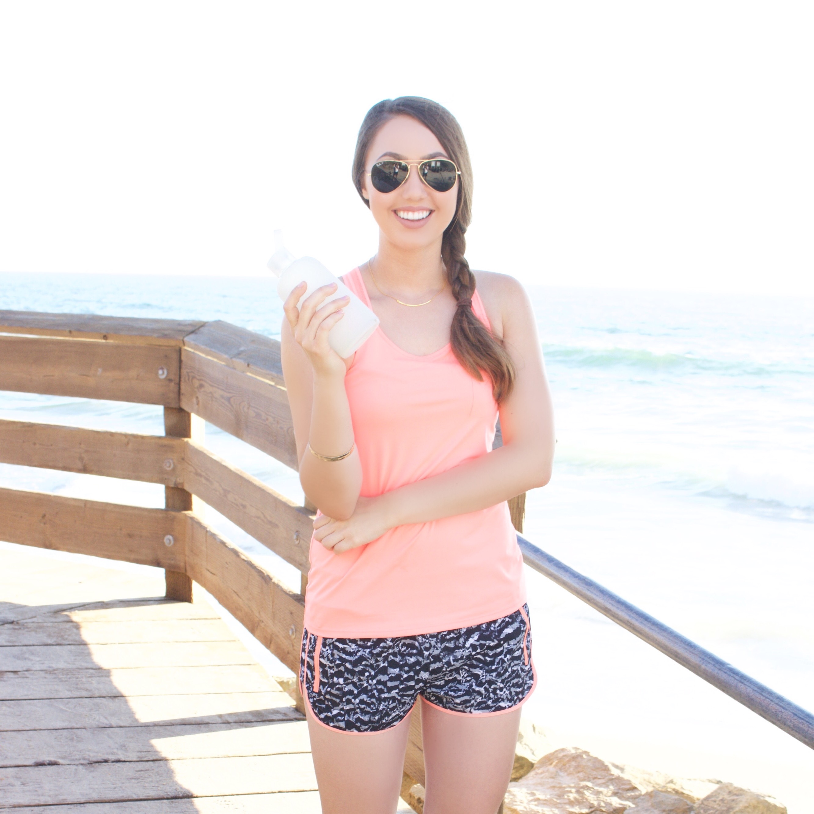 Fabletics workout outfit pink