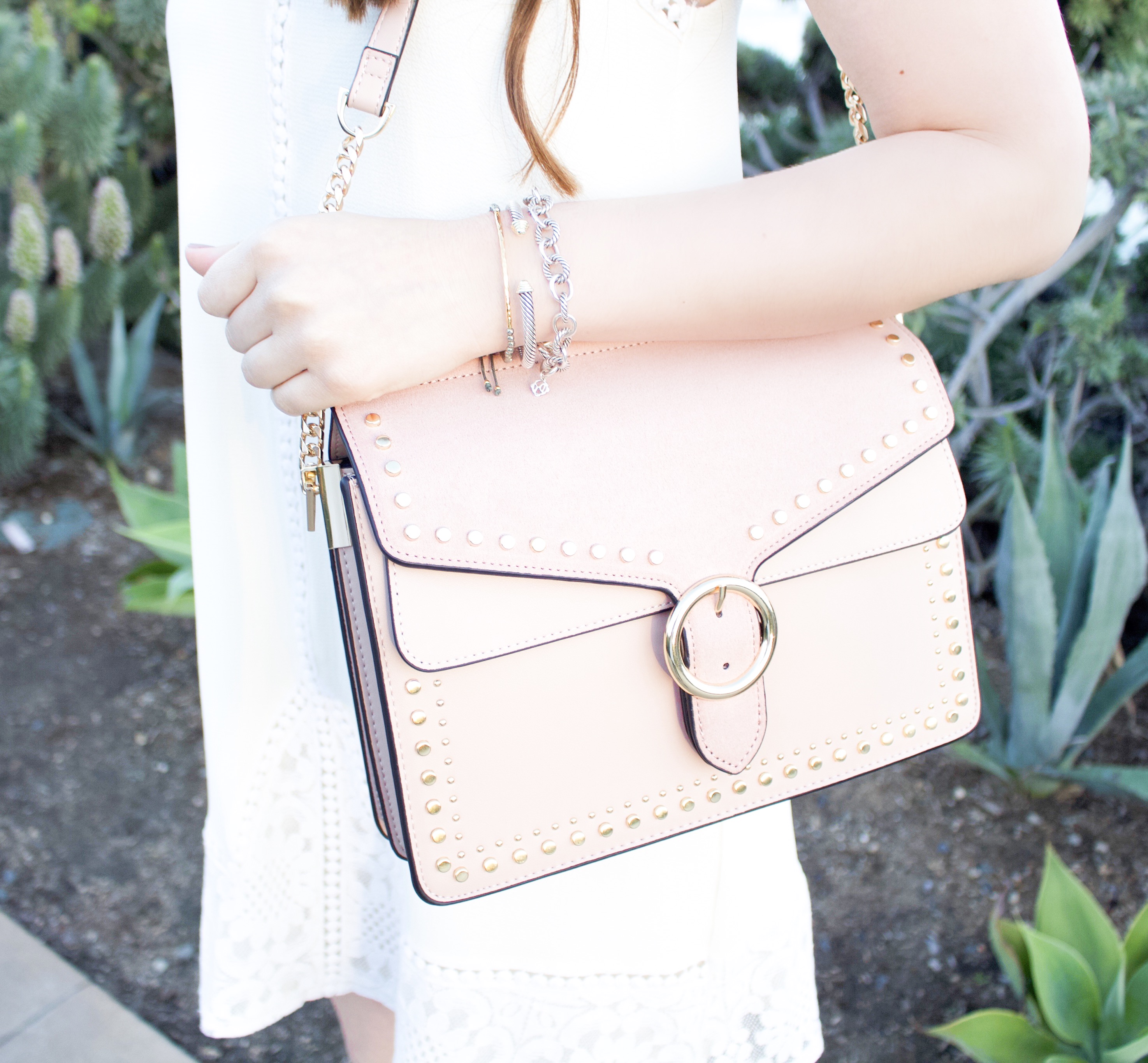 Topshop blush pink bag