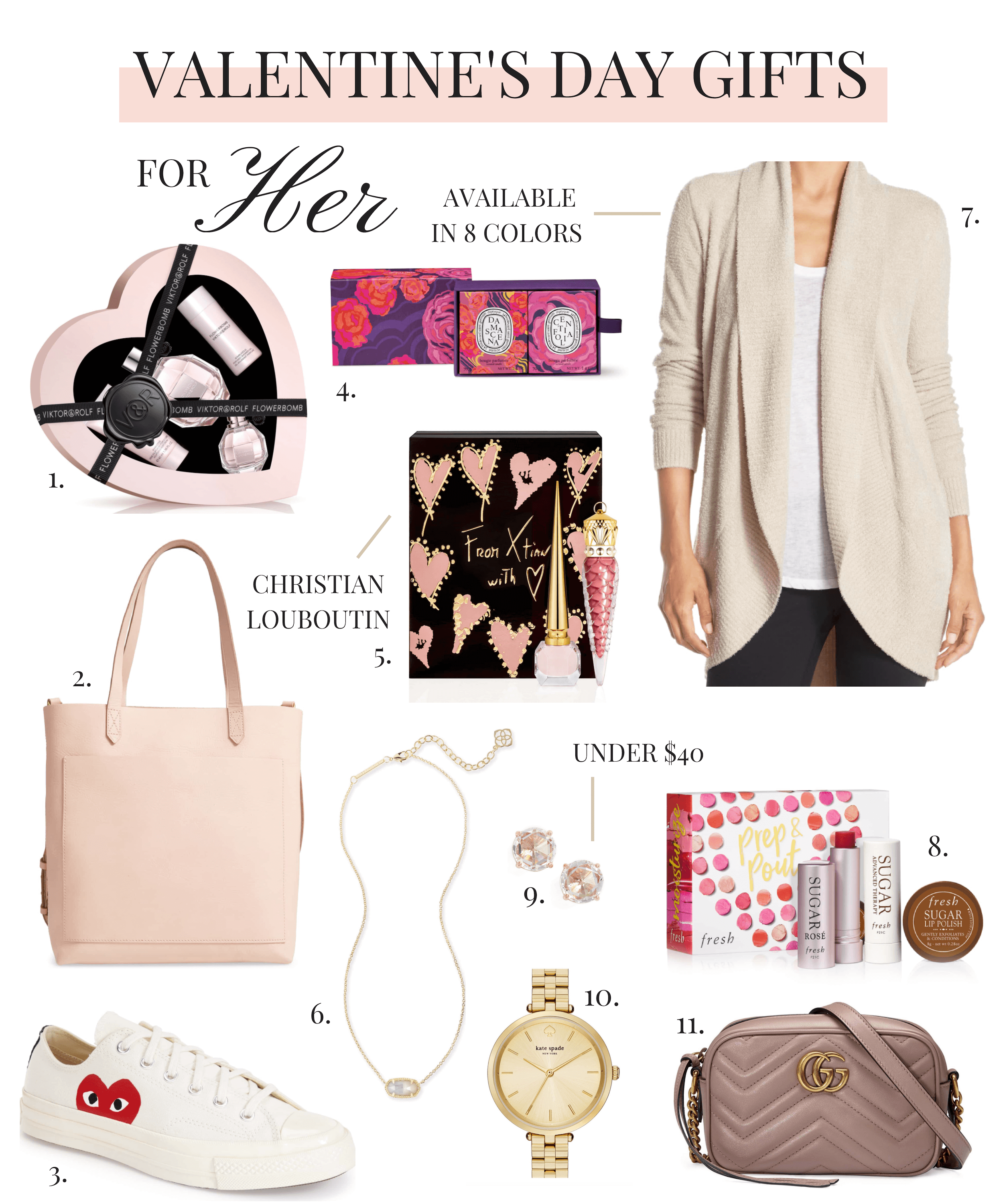 Valentine's Day Gift Ideas for Your Girlfriend or Wife-- All under $50