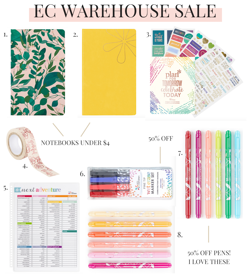 erin condren warehouse sale 2019