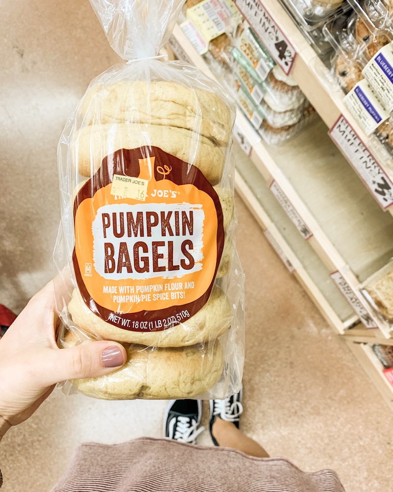 Trader Joe's pumpkin bagels