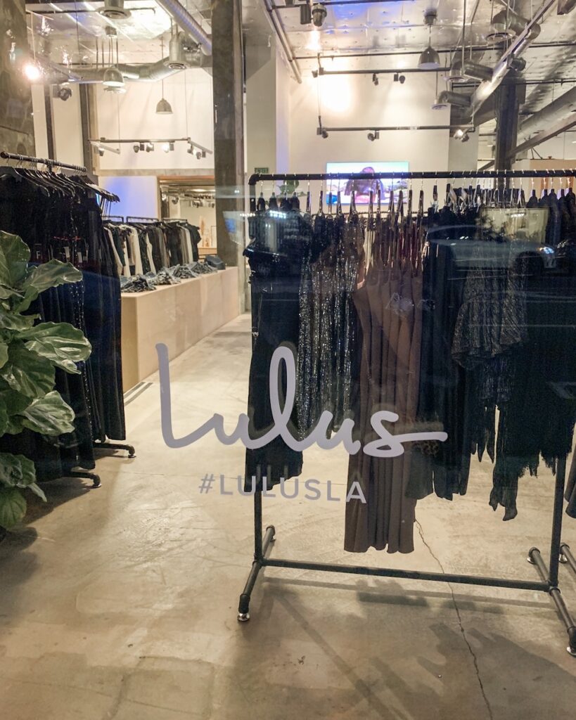 lulus pop up shop melrose