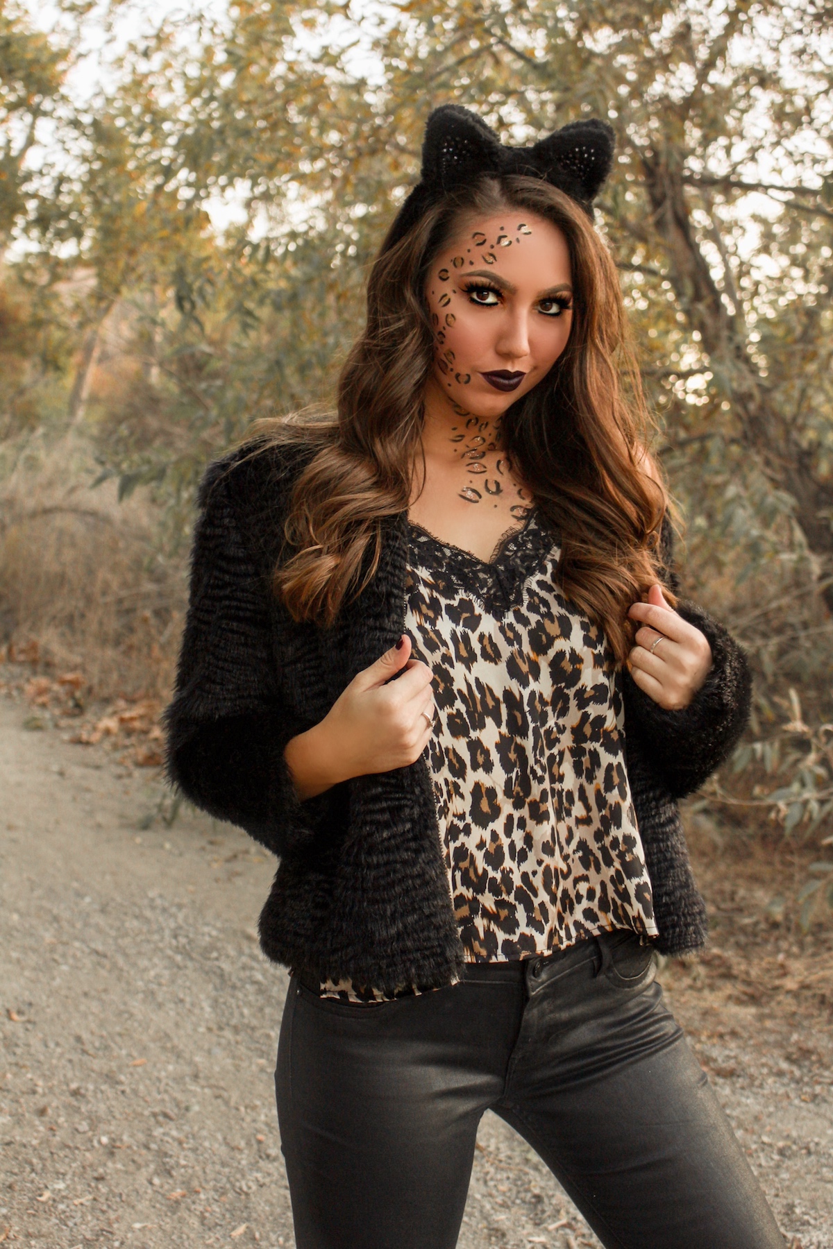 Leopard Halloween Makeup Idea - My Styled Life | OC Influencer
