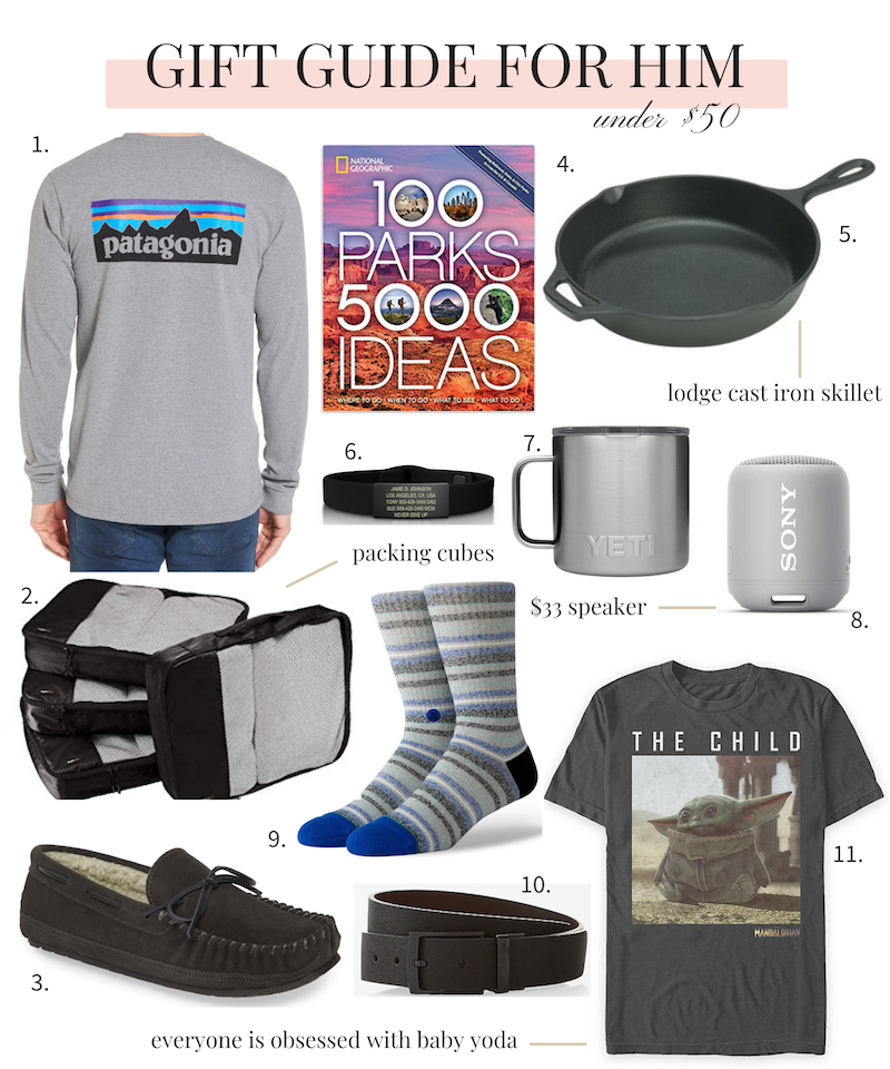 gift ideas for him under $50