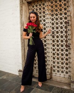 black jumpsuit outfit wedding
