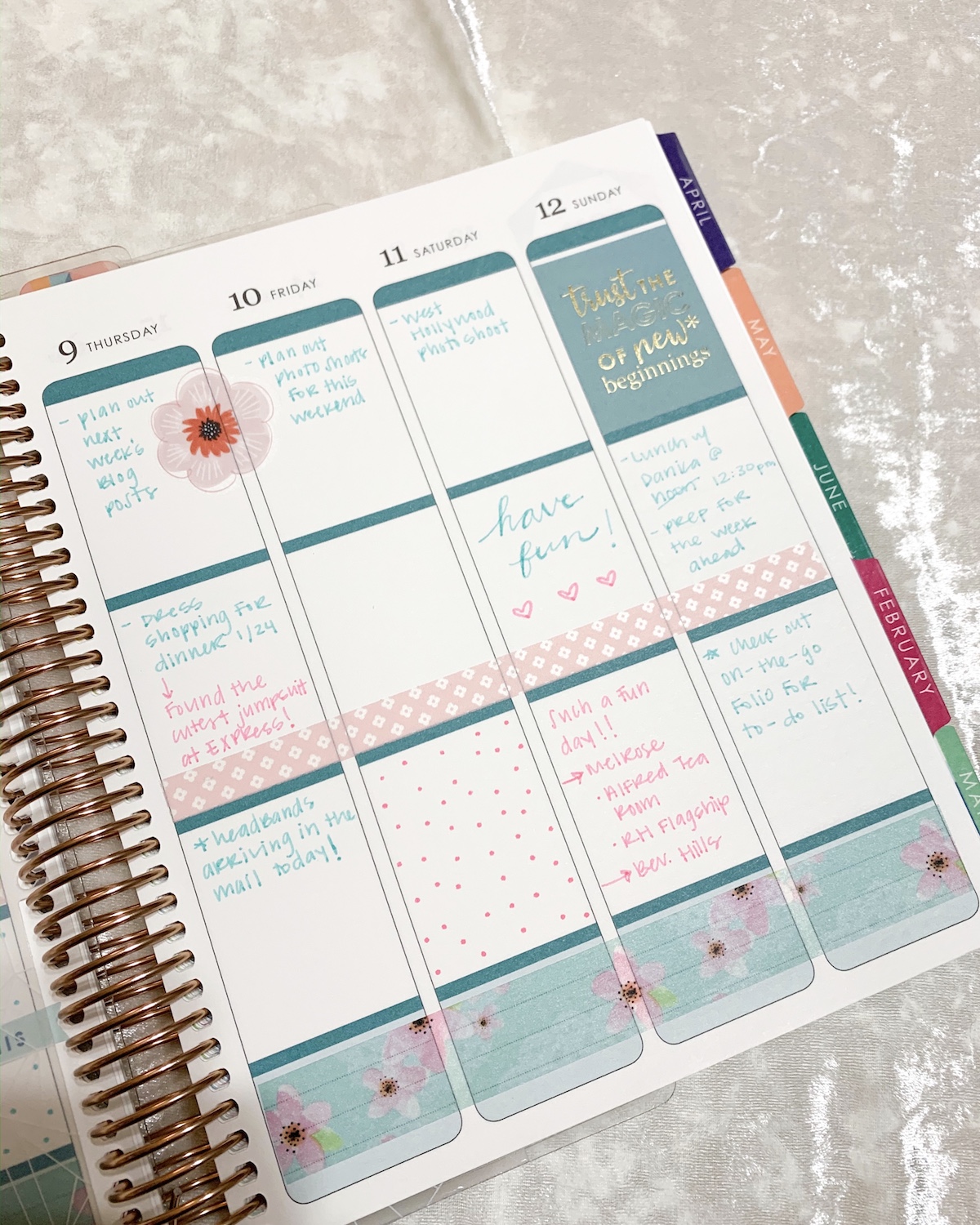 how to organize your erin condren life planner