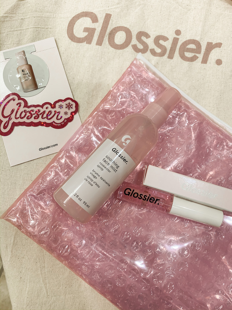 glossier soothing face mist rosewater spray