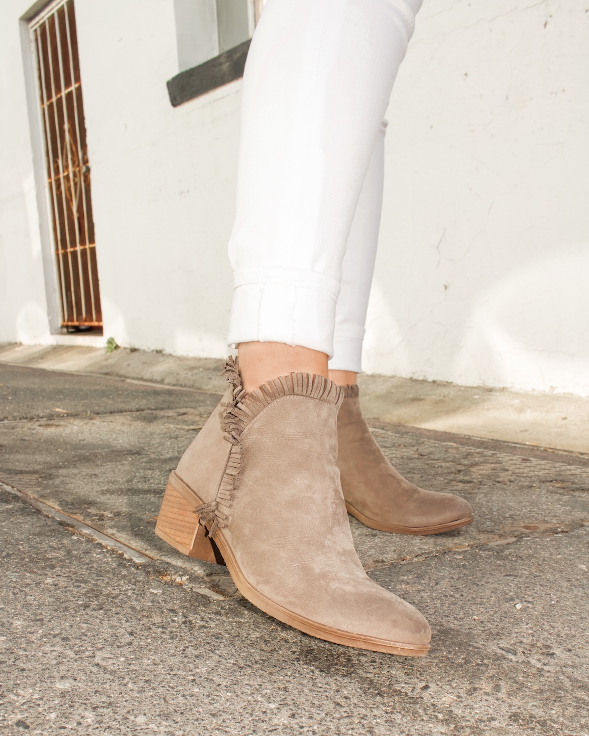 fringe booties