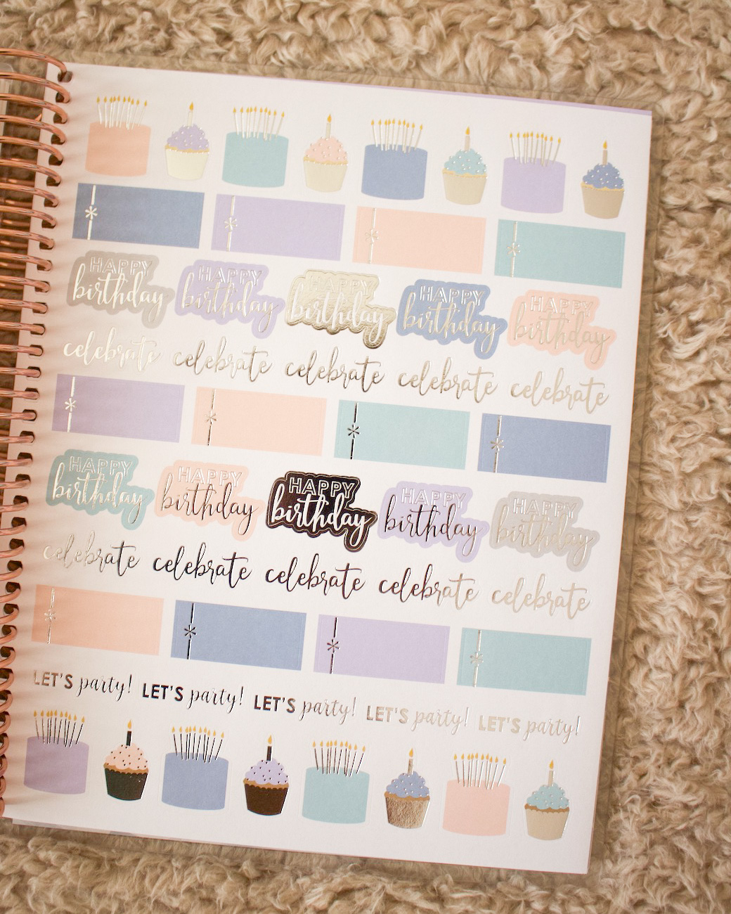 More DIY Erin Condren Life Planner Stickers + Template - Three Little Ferns  - Family Lifestyle Blog