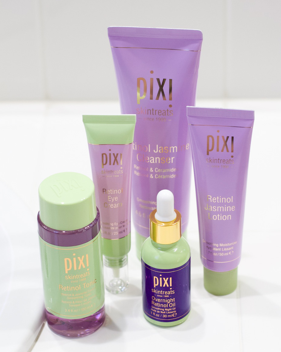 pixi retinol and jasmine collection