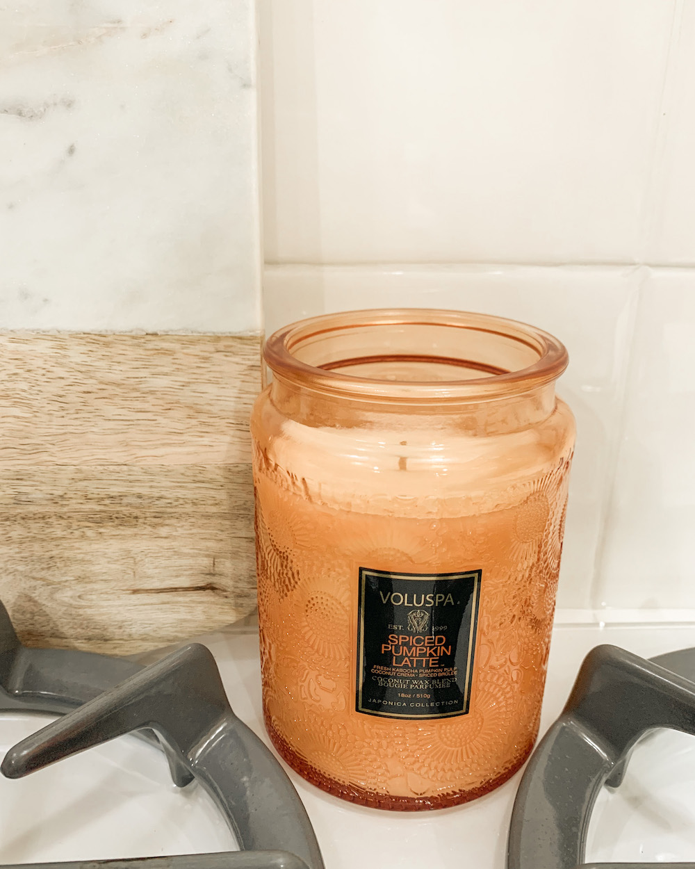 voluspa spiced pumpkin latte candle